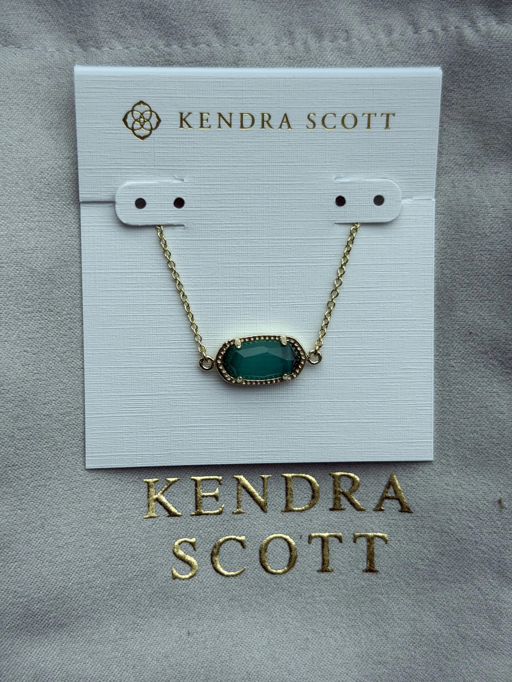 Kendra Scott Green Pendant Bracelet
